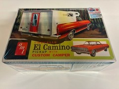 AMT 1/25 Scale Model Kit 1965 Chevy El Camino Pickup w/ Custom Camper AMT1364