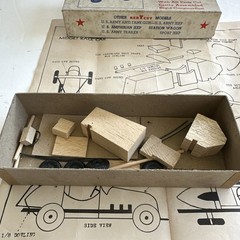 VINTAGE REDYCUT MIDGET RACE CAR 325 RACER WOOD MODEL IN BOX UNASSEMBLED