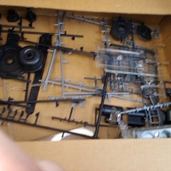 Revell Visible V8 Engine Model Kit 1:4 Scale Engine Vintage Partially Assembled