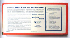 1960’s AMT 3005 Custom Competition GRILLES & BUMPERS 1:25 model kit MINT