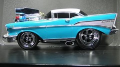 Chevy Drag Race Car Dragster Custom Built Metal Model Vintage 55 RARE 57 1955