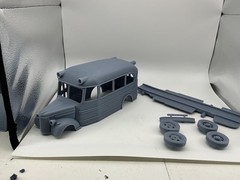 1/25 resin 3d printed 1940 Chevy bus by Nahuel Customs