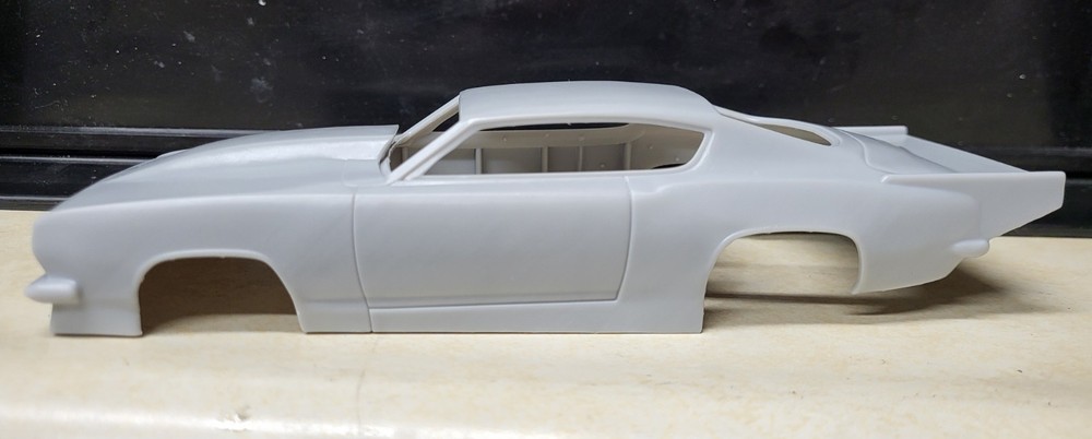 1/24 scale resin 3d printed 1968 Barracuda Pro Mod drag body model slot car