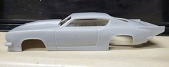 1/24 scale resin 3d printed 1968 Barracuda Pro Mod drag body model slot car