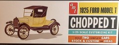 25 FORD CHOPPED MODEL T – CLEAR ORANGE GLASS – AMT 1167 MODEL CAR KIT PARTS LOT