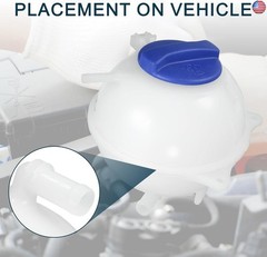 Coolant Reservoir Water Expansion Tank for VW Cabrio Sturdy No.1H0121407A |