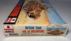 ESCI British Tank mk. II Valentine Set 1:72 HO/OO Plastic Model Kit 8050 Open