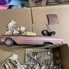 Vintage Rare AMT 1961 Ford Convertible 3 In 1 Kit #149 Started Rebuilder