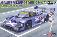 Hasegawa SP582 1/24 Model Car Kit Sauber Mercedes Benz C9 w/Claire Frost Figure