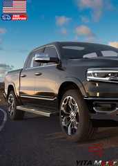 6 Inches Running Boards Compatible with 2009-2018 Dodge Ram 1500 Crew Cab 2019