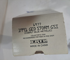 #6977 AMT Ertl 1/25 Promo Model – 1991 Geo Storm GSI NOS