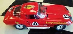 #6 Roger Penske Chevrolet Sunoco Corvette 1967 1/18th Scale Waterslide Decal