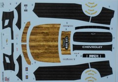 NASCAR DECAL # 8 REBEL BOURBON 2025 CHEVROLET CAMARO KYLE BUSCH 1/24 POWERSLIDE