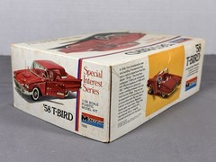 Vintage 1/24 Scale Monogram 1958 Ford Thunderbird Model Kit Dated 1974 T-bird