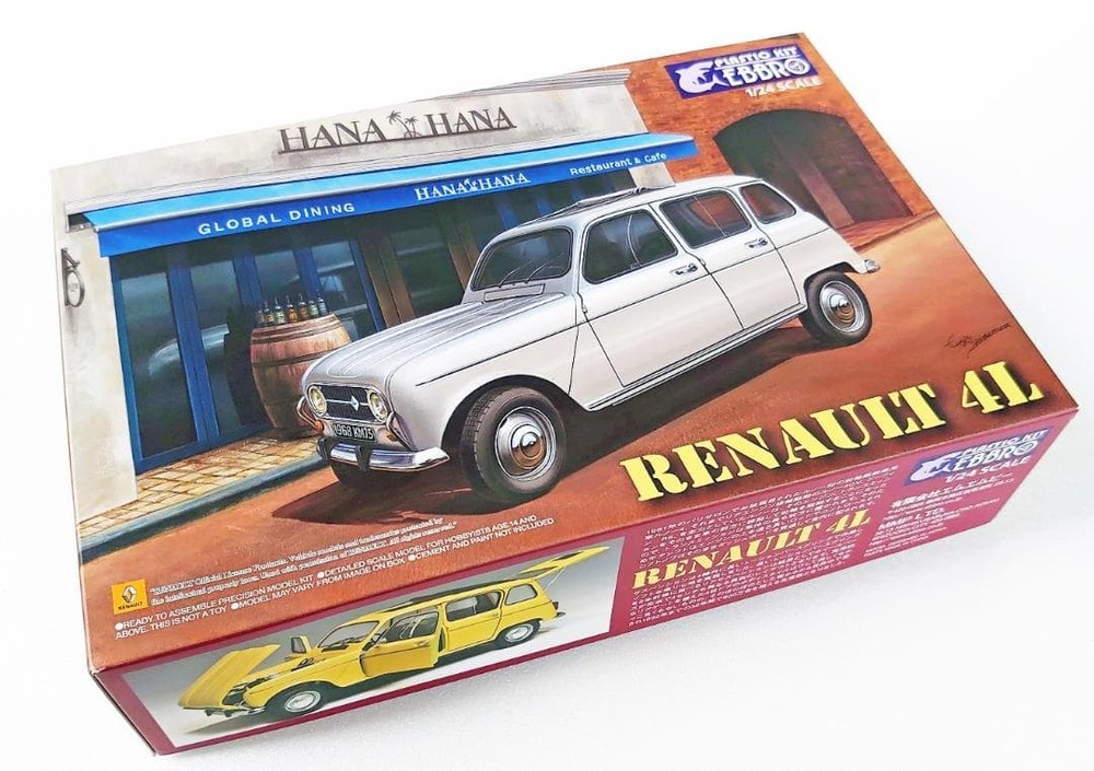 [Unassembled] EBBRO Renault 4L plastic model RENAULT 1/24 Ebro