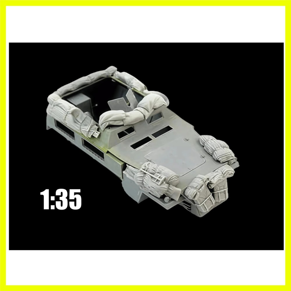 1:35 Cast Resin Model Assembly Kit, GK, Half-track Car Modification, Unpainte…