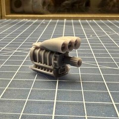 Blower Supercharger Injector intake Hat Round Top Fuel Pro Mod Car 1/24 1/25