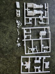 Revell 1/24 L.A.P.D. Camaro model Engine Parts V98E