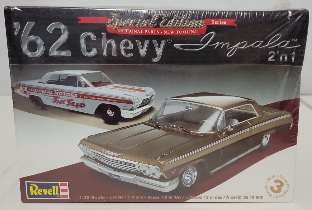 Revell Special Edition 62 Chevy Impala 1/25 Model Kit No. 85-4246 Sealed
