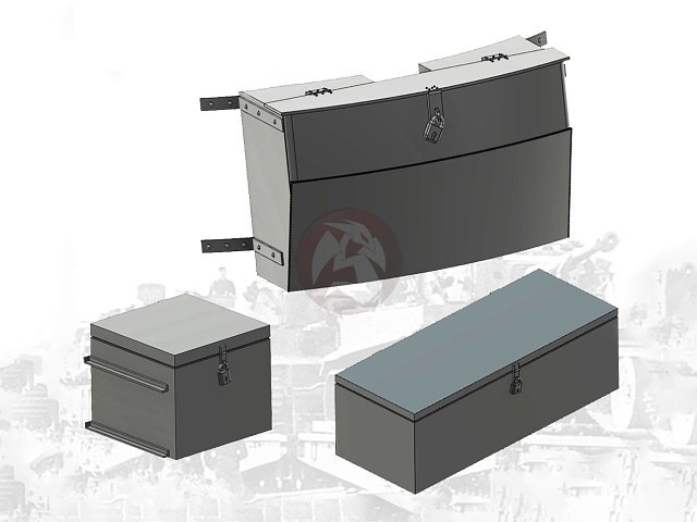 Rado 1/35 Turret Bins & PE for Tiger I Tanks of s.Pz.Abt.503 Kursk 1943 RDM35S11