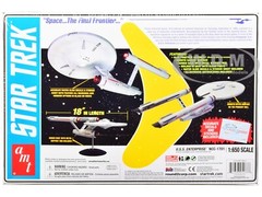 SKILL 2 MODEL KIT U.S.S. ENTERPRISE NCC-1701 “STAR TREK” 1/650 SCALE AMT AMT1296