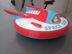 Flying Saucer Masudaya Japan Space ship 1 toy 6 inches diameter