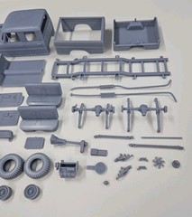 ABS-LIKE RESIN 3D PRINTED 1/25 1969 FORD F-250 CREW CAB PICKUP FULL KIT