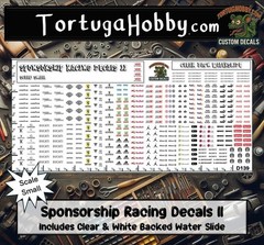 Sponsorship Racing Decals II – Waterslide – Various Scales