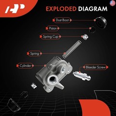 A-Premium Rear Drum Brake Wheel Cylinder Compatible with Select Chevrolet,