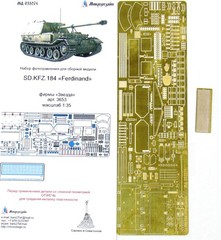 Ferdinand Zvezda 1:35 PE Detail Set for Sd.Kfz. 184