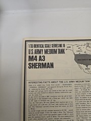 Vintage Tamiya U.S. Army Medium Tank M4 A3E2 SHERMAN Model Kit 1:35 Scale READ