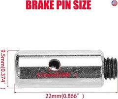 GREHUA 4″ Rear Drum Brake Band & Cable Kit for Manco Bandit Critter 1492