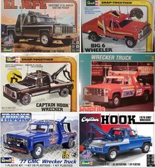 1979 GMC Captain Hook Wrecker ADJUSTABLE BOOM & CYLINDERS for Revell 1:25 Model