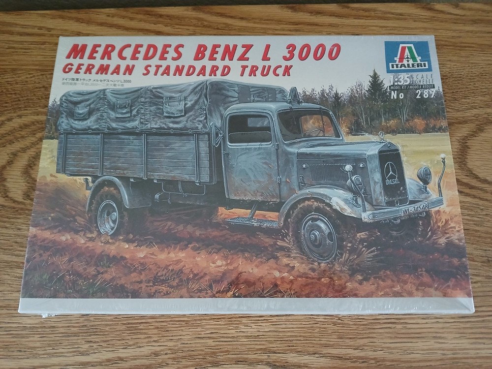 LNIB, Italeri – Mercedez Benz L 3000 German Standard Truck, 1/35 Scale Model Kit