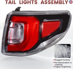 Tail Lights Outer Assembly Compatible with 2013-2016 GMC Acadia 2017 Acadia