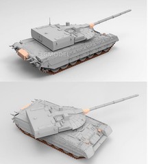 Amusing Hobby 35A064 1/35 Russian Main Battle Tank Black Eagle Object 640 model