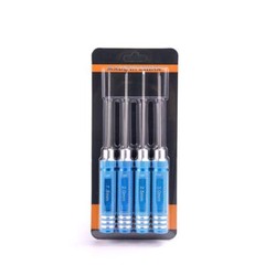 4pcs Metal Hex Screwdriver Set Hexagon Tool Kit for RC Car 1/14 Truck Boat