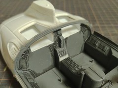 Blade Runner Spinner 1/24 built & painted weathered with custom display stand