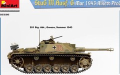 MINIART 35336 1/35 Scale StuG III Ausf. G March 1943 Alkett Prod Model Kit