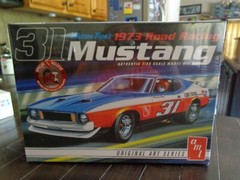 1973 ROAD RACING FORD MUSTANG #31 WARREN TOPE 1/25 AMT ROUND2 2015 NEW SEALED