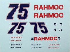 NASCAR DECAL #75 RAHMOC 1992 OLDSMOBILE DICK TRICKLE DAYTONA 500 – 1/24-1/25
