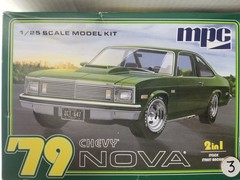 79 Chevy Nova DECAL SHEET from MPC 1:25 Model Kit 1979 Chevrolet Nova DECALS