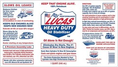 Lucas Heavy Duty Oil Stabilizer – 1 Quart