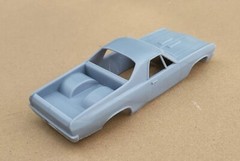 ABS-LIKE RESIN 3D PRINTED 1/24 1968-72 CHEVY NOVA CUSTOM UTE PRO STREET BODY
