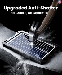 POWOXI Upgraded 7.5W-Solar-Battery-Trickle-Charger-Maintainer-12V Portable