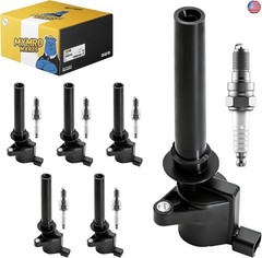 Set of 6 DG513 Ignition Coils & SP493 Spark Plugs – Compatible with Ford