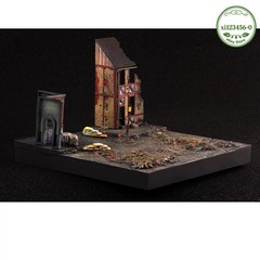 1/72 Scale WWII European Street Scene Base Model For 1:72 Military Display
