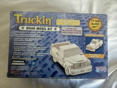 TRUCKIN’ Wood Model Kit 2005 Dodge Ram SRT-10 Planet Toys Item #1191 New