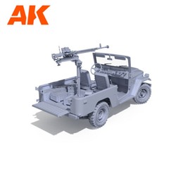 Ak Interactive 1/35 FJ43 Toyota LAND CRUISER w/ GUN Plastic Model Kit #AK35002