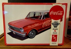 NOS. AMT 1963 Chevy II Nova Wagon COCACCOLA SERIES 1:25 Scale Model Kit